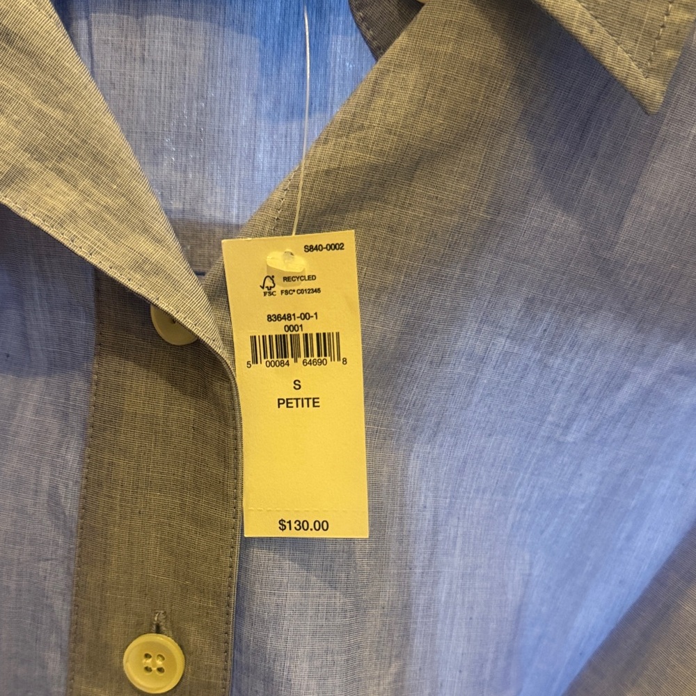 Banana Republic Light Blue Shirt Dress - Picture 5 of 5